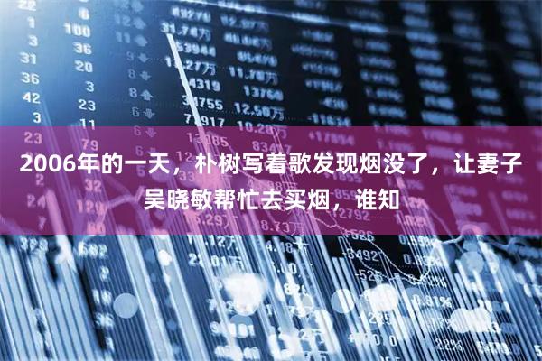 2006年的一天，朴树写着歌发现烟没了，让妻子吴晓敏帮忙去买烟，谁知